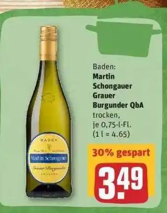 REWE Martin Schongauer Grauer Burgunder Qba Angebot