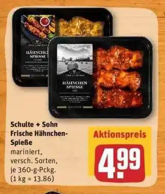 REWE Schulte + Sohn Frische Hähnchen-spieße Angebot