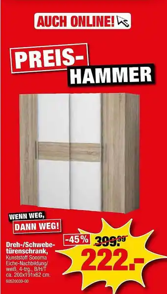 SB Lagerkauf Dreh Schwebetürenschrank Angebot