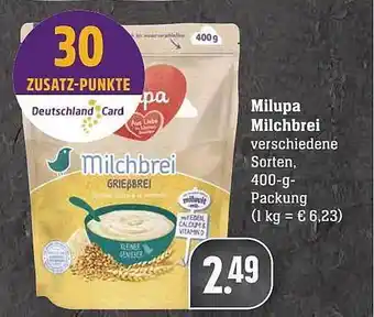 Scheck-in-Center Milupa Milchbrei Angebot