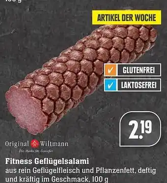 Scheck-in-Center Original Wiltmann Fitness Geflügelsalami Angebot