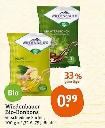 tegut Wiedenbauer Bio-bonbons Angebot