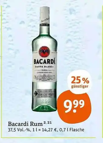 tegut Bacardi Rum Angebot