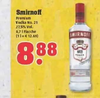 trinkgut Smirnoff Premium Vodka No. 21 Angebot