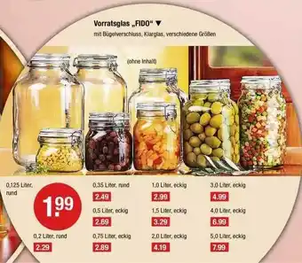 V Markt Vorratsglas Fido Angebot