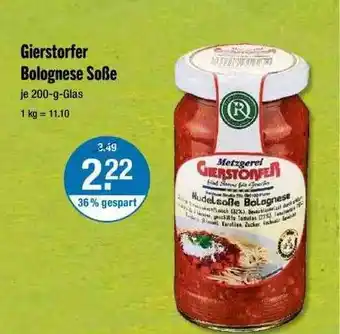 V Markt Gierstorfer Bolognese Soße Angebot