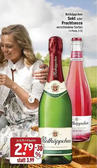 Wasgau Rotkäppchen Sekt Oder Fruchtsecco Angebot