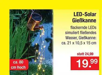 Zimmermann Led Solar Gießkanne Angebot