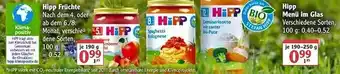 Globus Hipp Früchte, Hipp Menü Im Glas Angebot