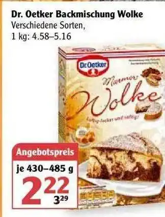 Globus Dr. Oetker Backmischung Wolke Angebot