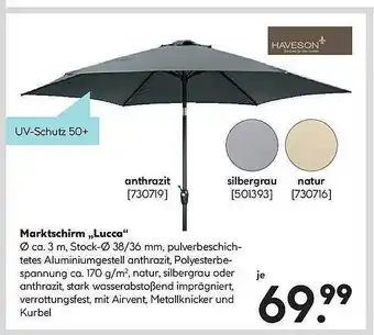 Hellweg Marktschirm „lucca” Angebot