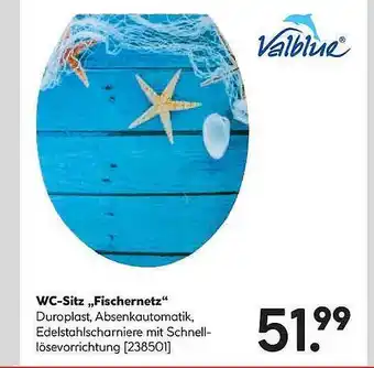 Hellweg Wc-sitz „fischernetz” Valblue Angebot