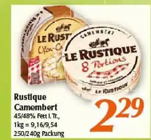 inkoop Rustique Camembert Angebot