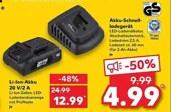 Kaufland Li-ion-akku 20v 2a Oder Akku-schnellladegerät Angebot