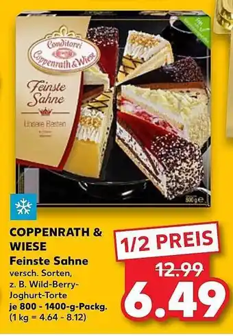 Kaufland Coppenrath & Wiese Feinste Sahne Angebot