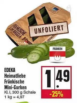 Kupsch Heimatliebe Fränkische Mini Gurken Angebot