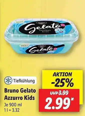 Lidl Bruno Gelato Azzurro Kids Angebot