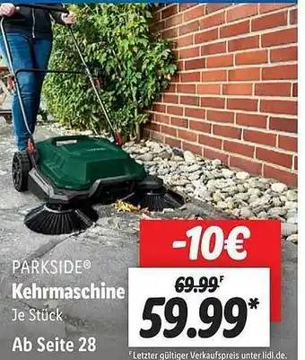 Lidl Parkside Kehrmaschine Angebot