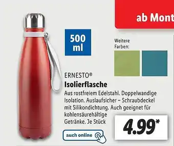 Lidl Ernesto Isolierflasche Angebot