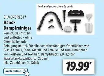 Lidl Silvercrest Hand-dampfreiniger Angebot