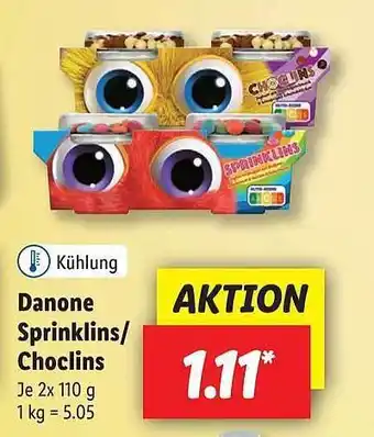 Lidl Danone Sprinklins Choclins Angebot