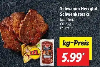 Lidl Schwamm Herzglut Schwenkesteaks Angebot