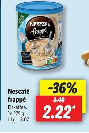 Lidl Nescafé Frappé Angebot