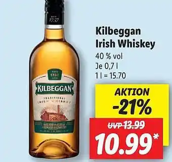 Lidl Kilbeggan Irish Whiskey Angebot