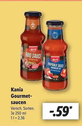Lidl Kania Gourmet-sauce Angebot