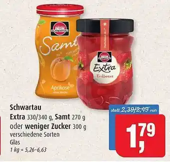 Markant Shwartau Extr, Samt Oder Weniger Zucker Angebot