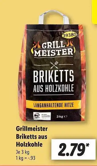 Lidl Grillmeister Briketts Aus Holzkohle Angebot