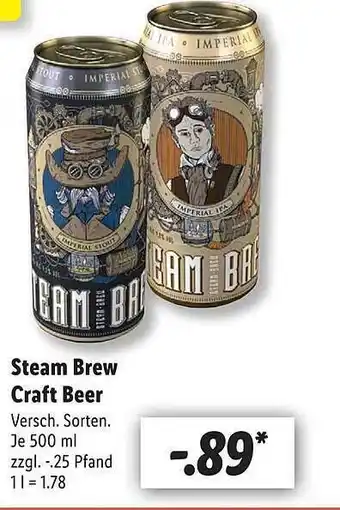 Lidl Steam Brew Craft Beer Angebot