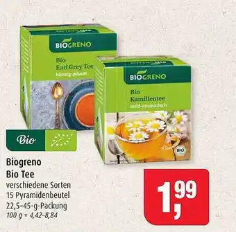 Markant Biogreno Bio Tee Angebot