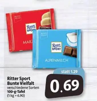 Markant Markt Ritter Sport Bunte Vielfalt Angebot