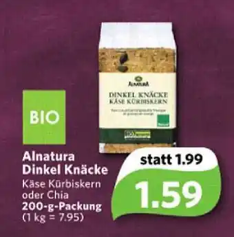 Markant Markt Bio Alnatura Dinkel Knäcke Käse Kürbiskern Oder Chia Angebot