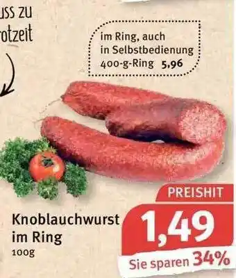 Feneberg Knoblauchwurst Im Ring Angebot