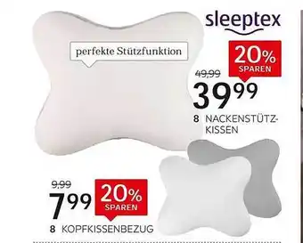 XXXLutz Sleeptex Nackenstütz Kissen, Kopfkissenbezug Angebot