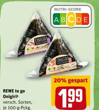 REWE Rewe to go onigiri Angebot