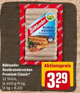 REWE Böklunder rostbratwürstchen premium classic Angebot