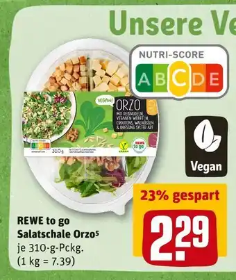 REWE Rewe to go salatschale orzo Angebot