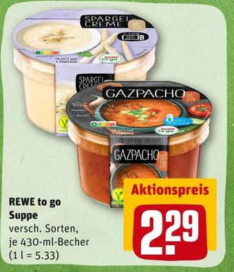 REWE Rewe to go suppe Angebot