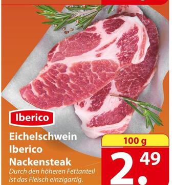 Famila Nord Ost Eichelschwein iberico nackensteak Angebot