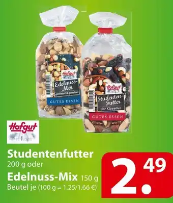 Famila Nord Ost Hofgut studentenfutter oder edelnuss-mix Angebot