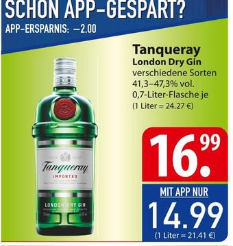 Famila Nord Ost Tanqueray london dry gin Angebot