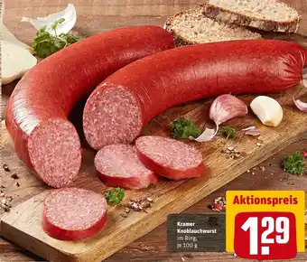 REWE Kramer knoblauchwurst Angebot