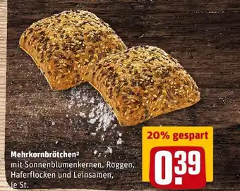 REWE Mehrkornbrötchen Angebot