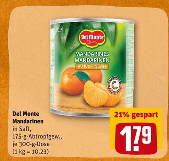 REWE Del monte mandarinen Angebot