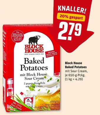 REWE Block house baked potatoes Angebot