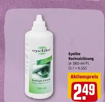 REWE Eyelike kochsalzlösung Angebot