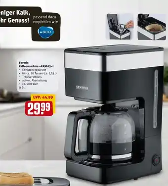 REWE Severin kaffeemaschine ka9263 Angebot